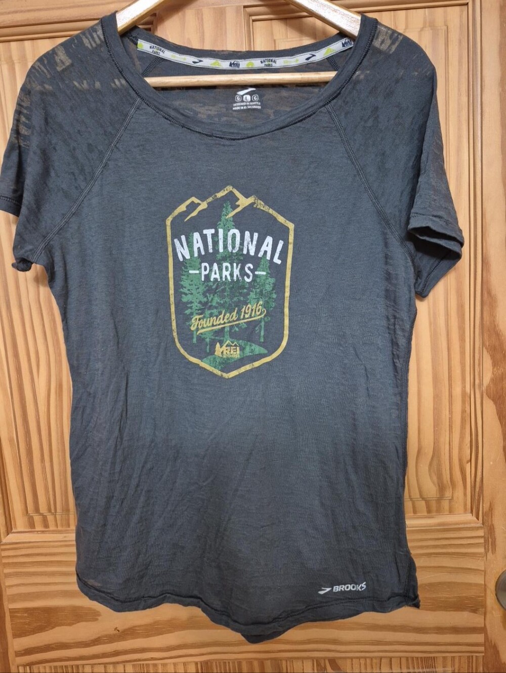 Title: Brooks REI National Parks Burnout Graphic Tee Size L
